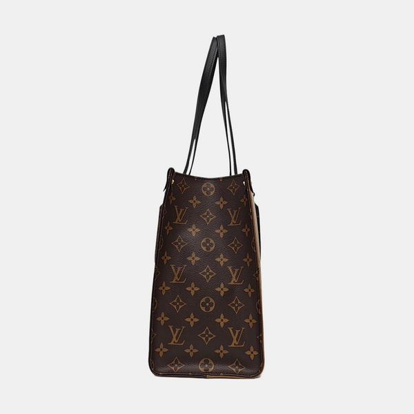 ONTHEGO MM Monogram Coated Canvas Brown