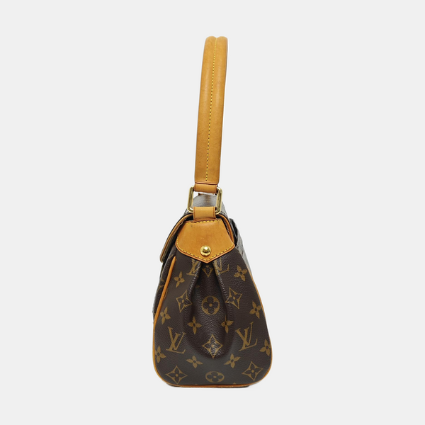 BEVERLY MM Monogram Coated Canvas Brown