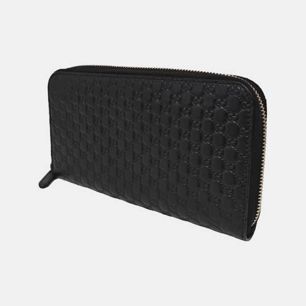 Signature Monogram Calfskin Black Wallet