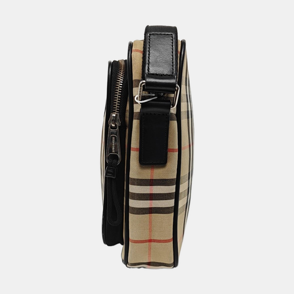 Fabric Shoulder Bag Brown