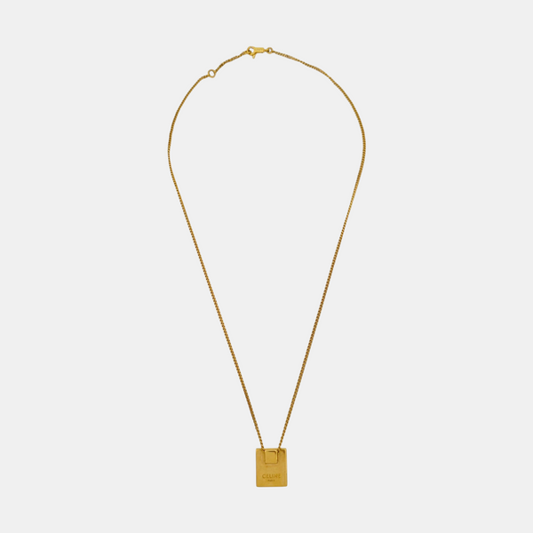 ALPHABET Brass Gold Necklace