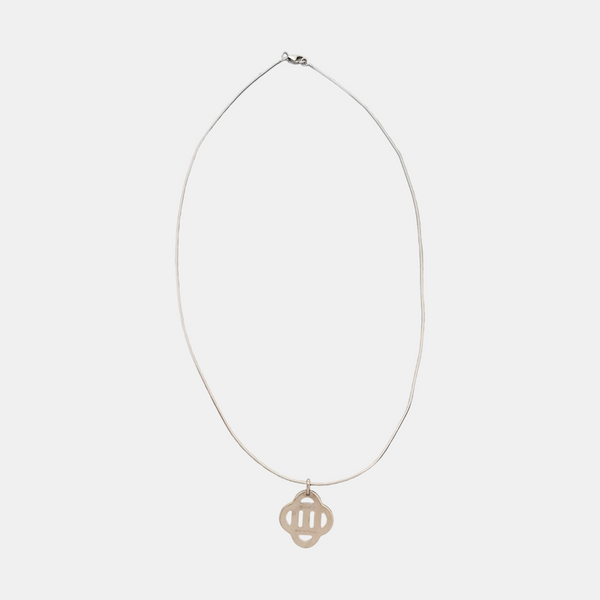 Chaine D'ancre Metal Silver Necklace
