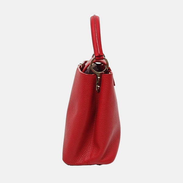 Capucines MM Piel de becerro Rojo