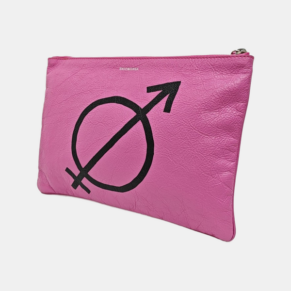 Calfskin Clutch Pink