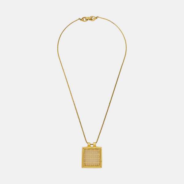 4G Logo Metal Gold Necklace