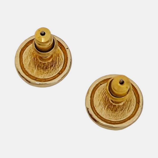 Metal Gold Stud Earrings