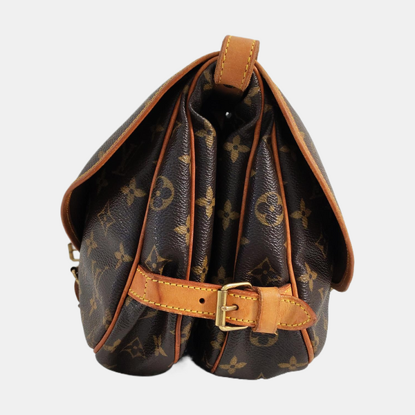 SAUMUR Monogram Coated Canvas Brown