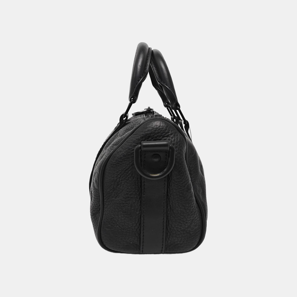 KEEPALL 25 Monogram Calfskin Black