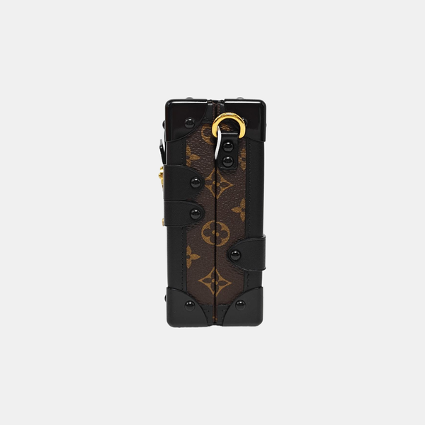 PETITE MALLE Monogram Coated Canvas Brown