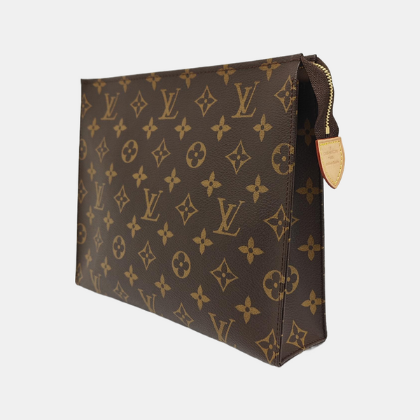 TOILET POCKET 26 Monogram Coated Canvas Brown