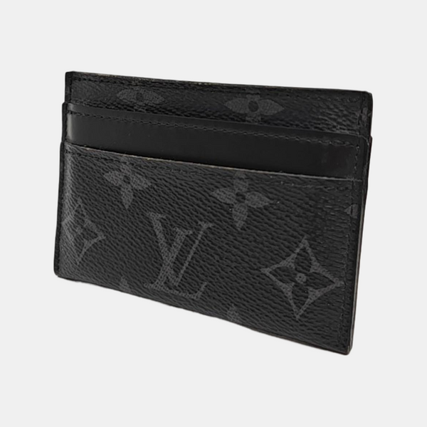 Monogram Coated Canvas Card Holder Black