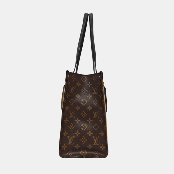 ONTHEGO MM Monogram Coated Canvas Brown