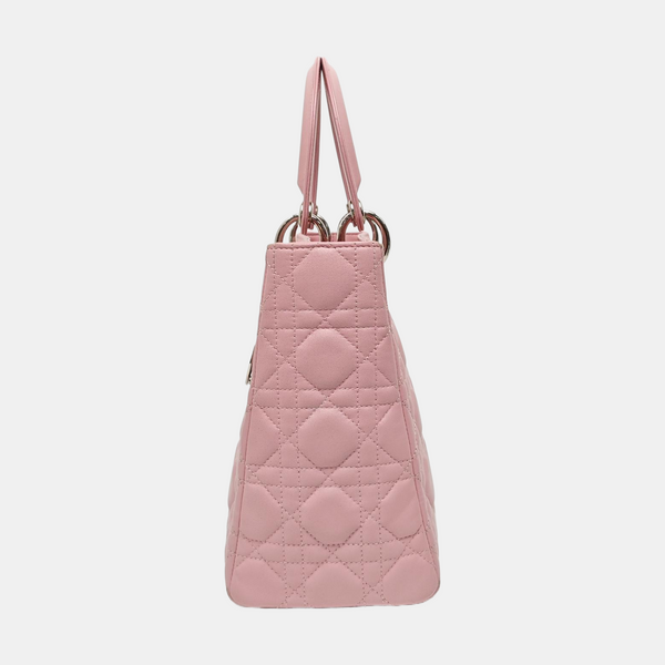 Lady Dior Medium Cannage Lambskin Pink