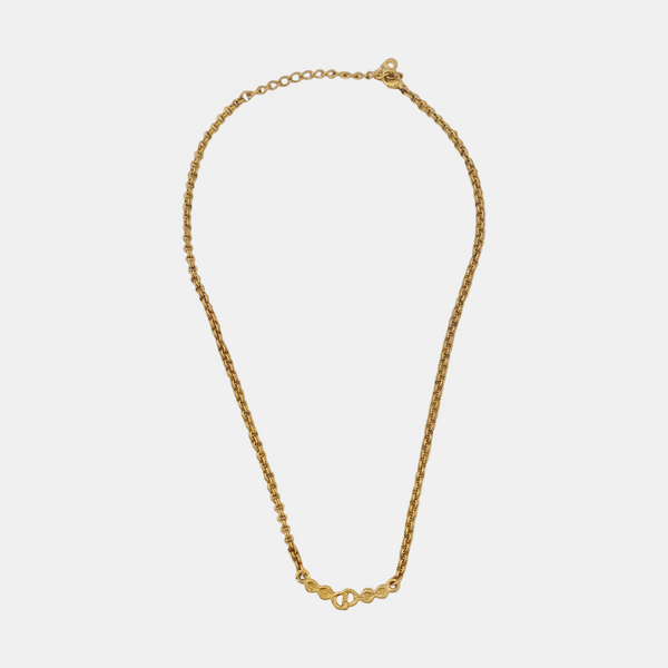 Petit CD Metal Gold Necklace
