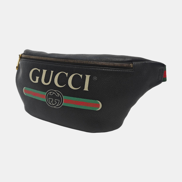 Print Large Calfskin Black
