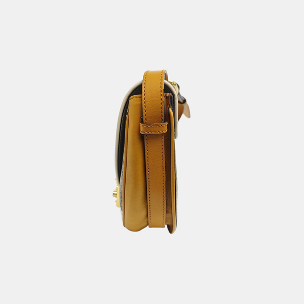 Padlock Small Monogram Coated Canvas Beige