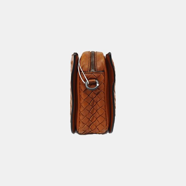 Calfskin Shoulder Bag Brown