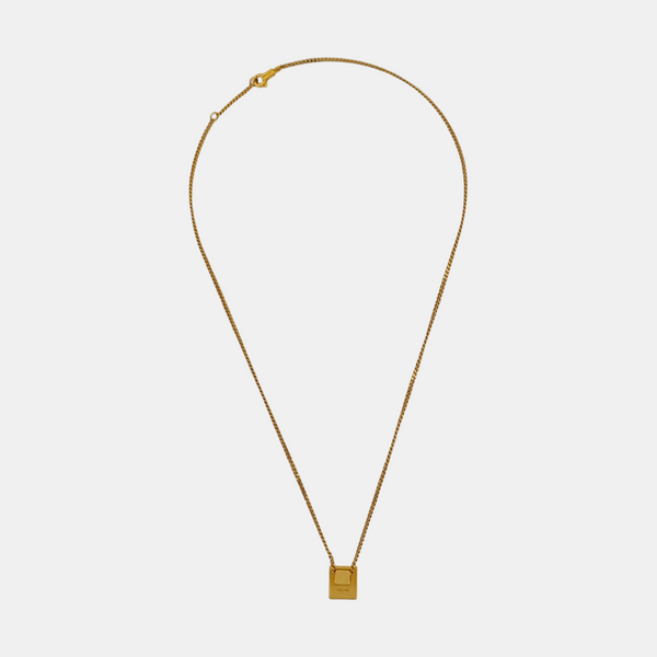ALPHABET Crystal Gold Necklace