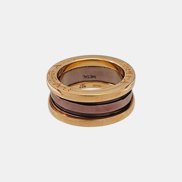 B.ZERO1 18k Rose Gold Ring EU 48