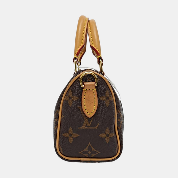 SPEEDY Nano Monogram Coated Canvas Brown