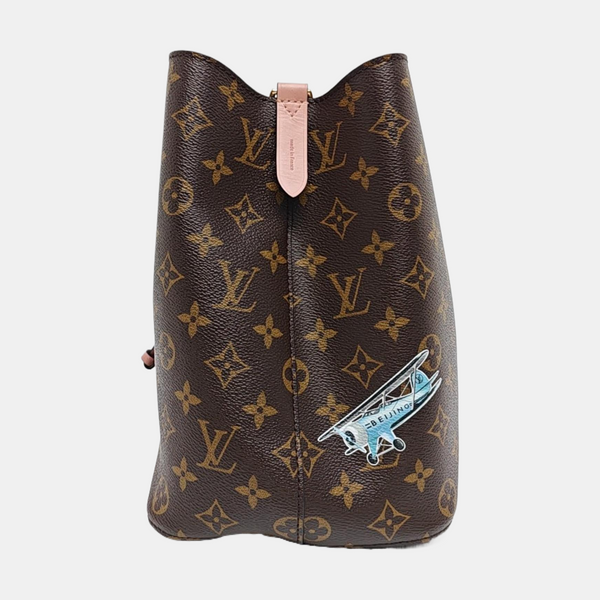 NÉONOÉ MM Monogram Coated Canvas Brown