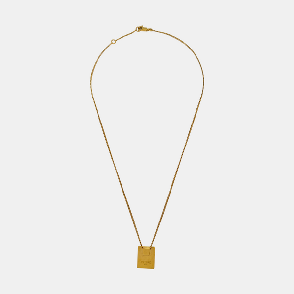 ALPHABET Brass Gold Necklace