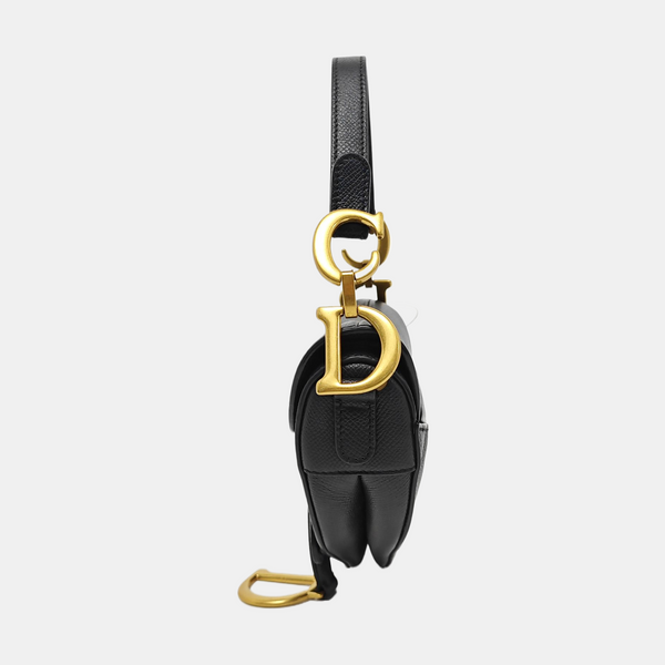 Saddle Mini Calfskin Black