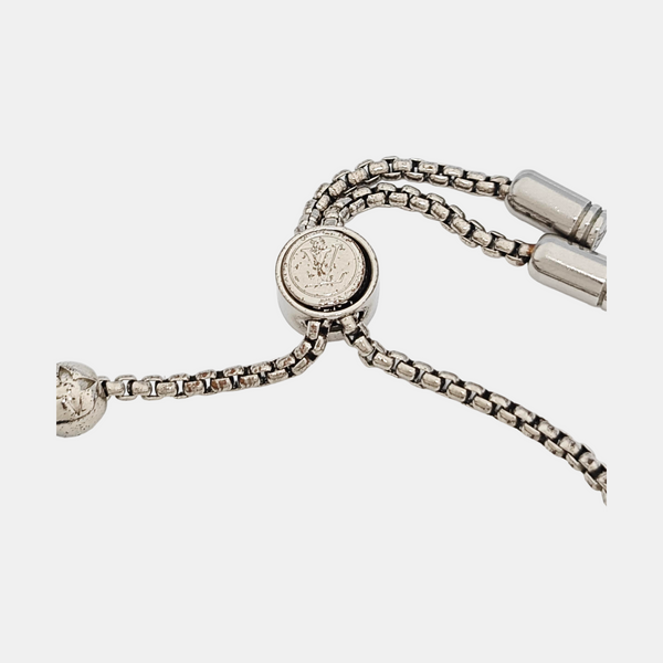 MONOGRAM COLORS PEARLS Metal Silver Bracelet
