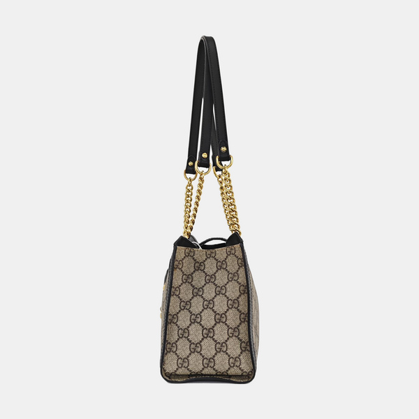 Padlock Small Monogram Coated Canvas Beige