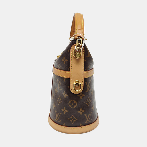 DUFFLE Monogram Coated Canvas Brown