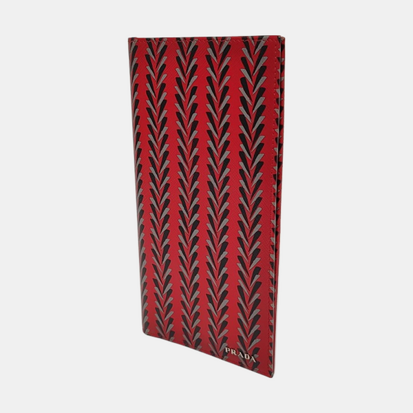 Coated Canvas Wallet Red