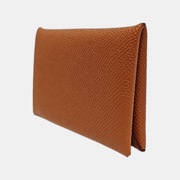 Calvi Epsom Brown Card Holder
