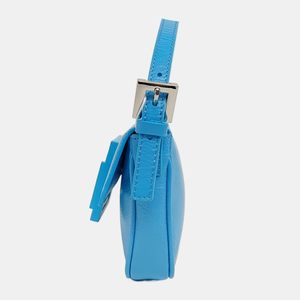 Lambskin Shoulder Bag Mini Blue