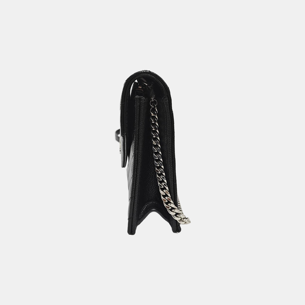 MONOGRAM WOC Chevron Calfskin Black