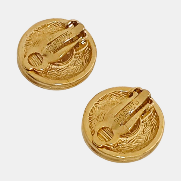 Metal Gold Clip On Earrings