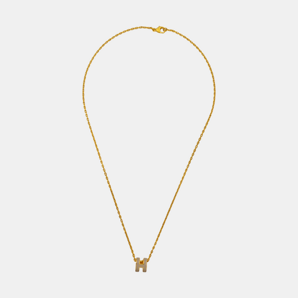 Pop H Metal Gold Necklace
