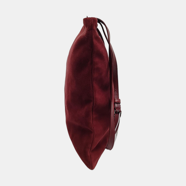 Suede Tote Bag Red