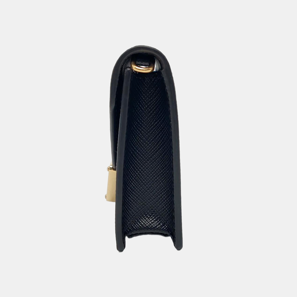 Fold Wallet Saffiano Calfskin Black