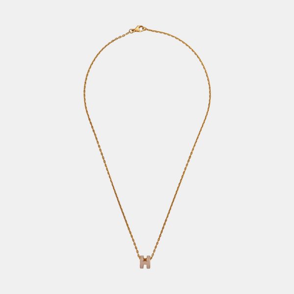 Pop H Metal Rose Gold Necklace