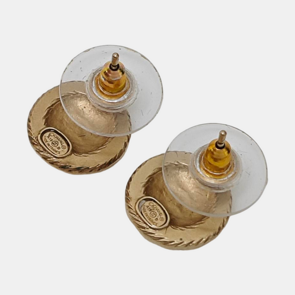 Metal Gold Stud Earrings