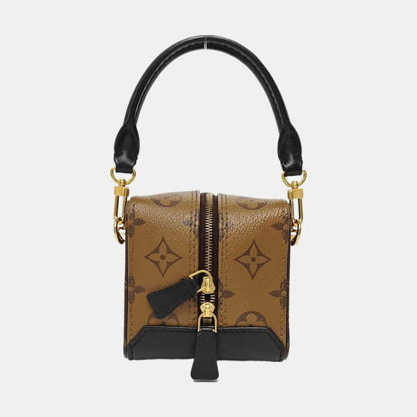 Monogram Coated Canvas Shoulder Bag Brown