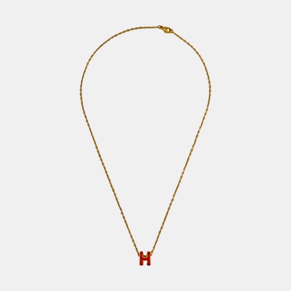 Pop H Metal Gold Necklace
