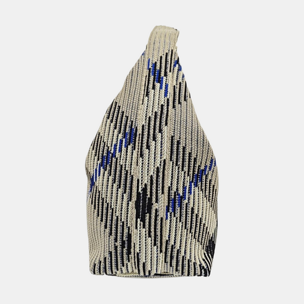 Fabric Top Handle Bag Mini Gray