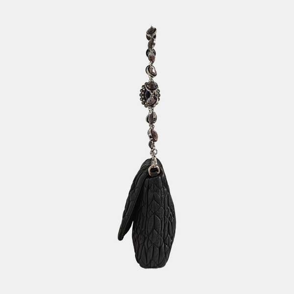 Crystal Quilted Lambskin Black