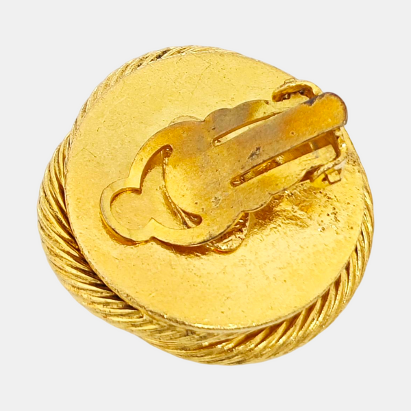 Metal Gold Clip On Earrings