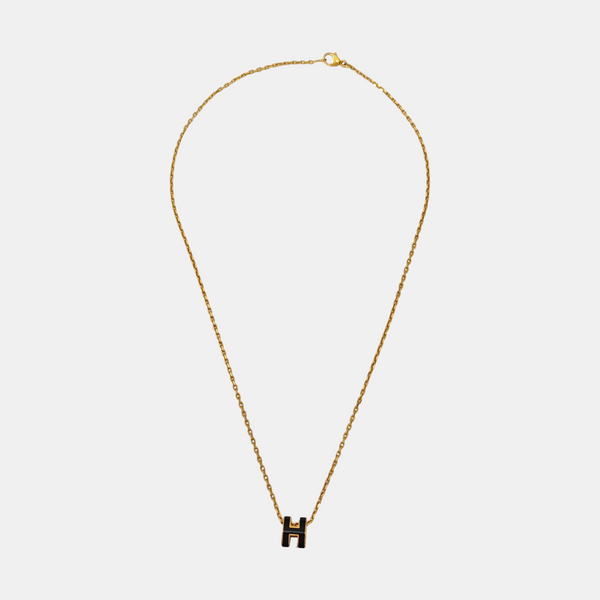 Pop H Metal Gold Necklace