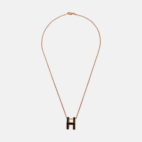 Pop H Metal Rose Gold Necklace