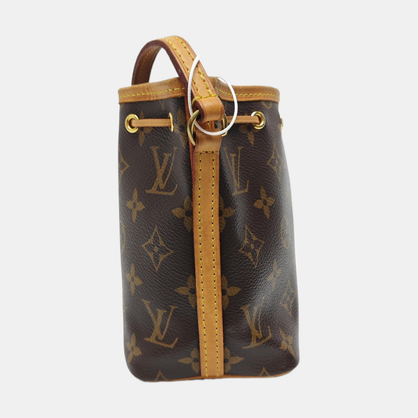 NÉONOÉ Nano Monogram Coated Canvas Brown