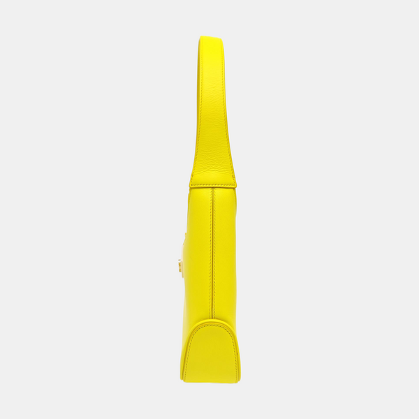 Clasp Hobo Calfskin Yellow