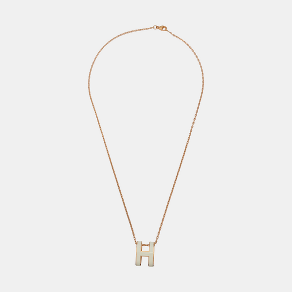 Pop H Metal Rose Gold Necklace